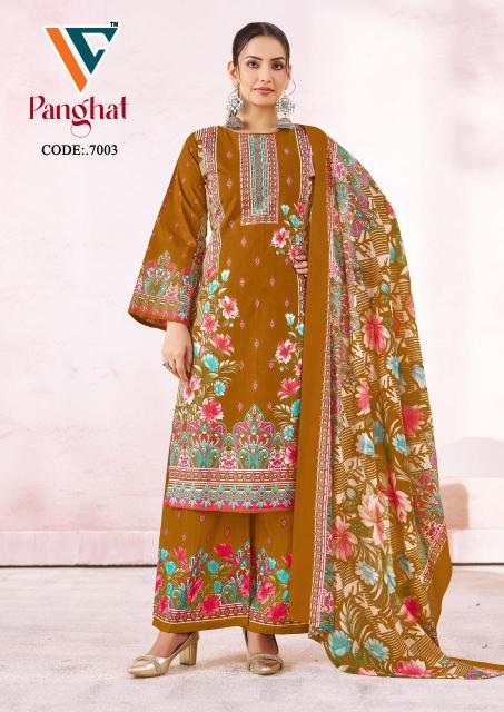 Vandana panghat vol-7 cotton dress material low price online wholesale